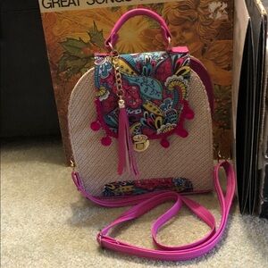 Colorful Patterned Women's Crossbody Backpack
